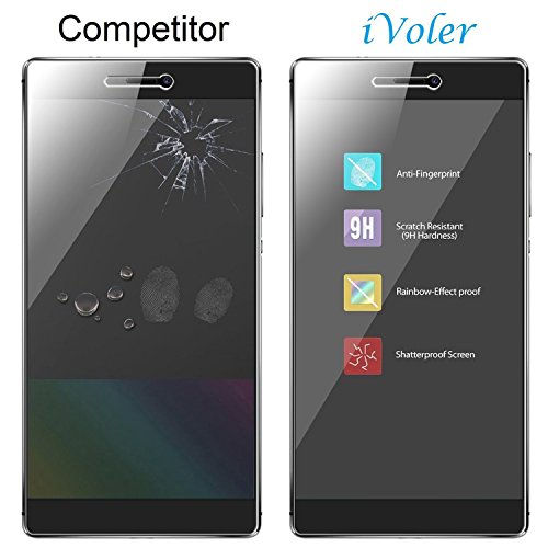  2 Pack  Huawei P8 Protector de Pantalla  iVoler  0 3mm Dureza 9H  Protector de Pantalla de Vidrio Templado Cristal Protector para Huawei P8 -Dureza de Grado 9H  Espesor 0 30 mm  2 5D Round Edge- Ultra-trasparente   Anti-golpe   Ajuste Perfecto   No hay Burbujas - Garant  a Incondicional de 18 Meses