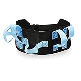REAQER Transfer and Walking Gait Belt with 7 Handles for Patient Care Secure Aide Transfer Sling - Pediatric, Elderly, Occupational & Physical Therapy（Blue） (1-Pack)