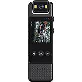 Yaka Video Kamera 1080P Full HD Taşınabilir Aksiyon Kamera | 180&deg; D&ouml;nd&uuml;r&uuml;lebilir Lens | Spor Kamerası | Klipsli Tasarım | Gec