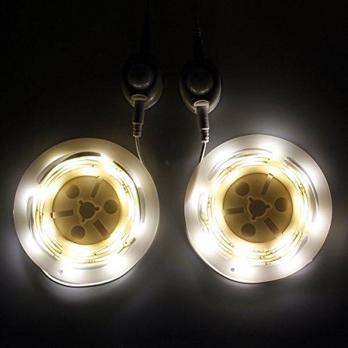 LiZhi Bewegung aktiviert Bett Licht,1.2M Flexible LED Streifenlicht Auto Ein/Aus Bewegungsmelder Nachttischlampe,LED-Lichtleiste - 3