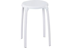RIDDER Assistent A1050101 Bad-Hocker rund, Rundhocker, Hocker, Eco, weiß