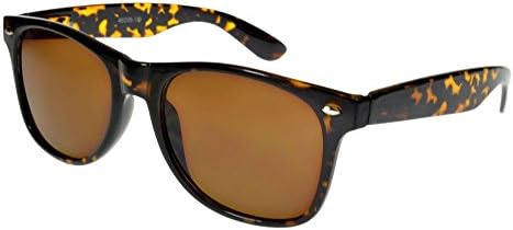i*sunglasses Classic Retro Sunglasses Tortoiseshell/Brown Large