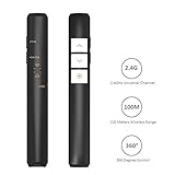 Profesional: la luz roja de esta presentación Pen es fácil ver contra la mayoría de fondos (puede ser invisible en pantalla LCD), destacar áreas clave de las diapositivas; Compatible con Windows XP/Vista/7/8/2003, Mac OS, Linux, Android y PowerPoint, Keynote y Prezi softwares. es compatible con USB 1.1/2.0/3.0 puerto.