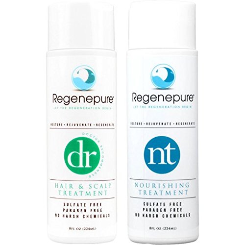 REGENEPURE DR & NT COMBO - HAIR LOSS REGROWTH ANTI DHT SHAMPOO & SCALP TREATMENT KIT FOR MEN & WOMEN