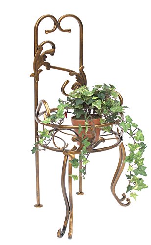 Stuhl Blumenhocker 10-1105 Blumenständer 77 cm Pflanzsäule Pflanzständer Hocker - 5