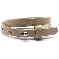 Lederarmband ♥ smal ♥ countrey grey