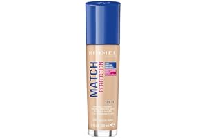 Rimmel - Fond de Teint Match Perfection - Couvrance Légère - Hydratation 24H - 101 Classic Ivory - 30ml