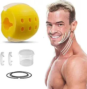 Sisliya Jaw Exerciser Creative Unisex Portable Jawline Exerciser Double Chin Exerciser Muscle Masseter Jaw Trainer Facial Muscle Shaping Ball Trainer with Case