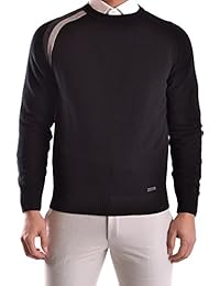 Bikkembergs Hombre MCBI042059O Negro Algodon Suéter