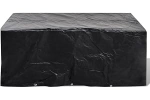 vidaXL Överdrag till trädgårdsmöbler 8 öljetter 240 x 140 x 90 cm