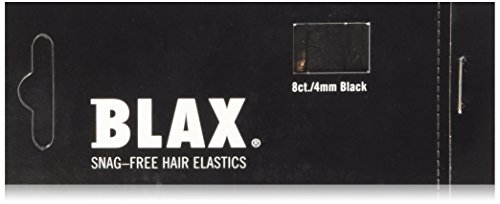 Blax Snag-Free Hair Elastics Haargummi 8 Stück Schwarz