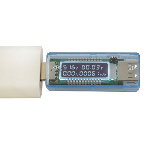 Demiawaking USB Ladegerät Kapazität Strom Spannung Detektor Meter Batterietester - 6