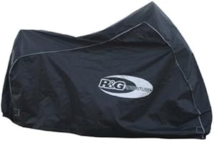 R&G RACING ADVENTURE TOURING BIKE COVER OUTDOOR LARGE WATERPROOF COVER BLACK