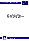 Image de Bestimmungsfaktoren und Handlungsfähigkeit der Europäischen Sicherheits- und Verteidigungspolitik (Livre en allemand)