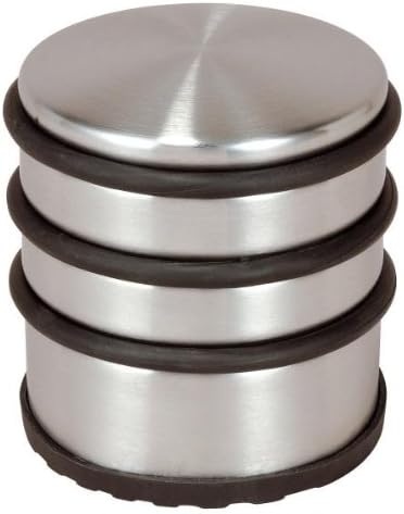 Door Stop High Made of Stainless Steel Matt Diameter Approx. 7 cm Height Approx. 7 cm
