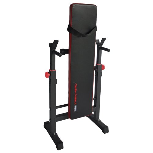 TrainHard Multifunktion Hantelbank Drückerbank mit Hantelablage klappbar - 2