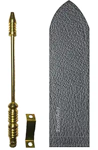EncoreAuto Golden Car Flag Rod with Bracket and Cover (Grey) for All Car Models/Judgement Rod/Corner Rod