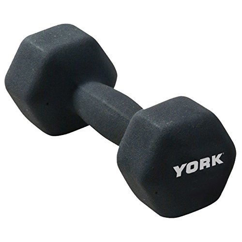 York fitness single neoprene hex coating dumbbell