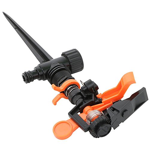 Yahee 6er Set Impulsregner Rasensprenger Impuls-Rasensprenger 32 cm mit Erdspieß - 5