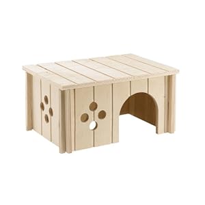 Ferplast 84645099 Conejos Casa Sin 4645, de Madera, Medidas: 26 x 17,3 x 13 cm