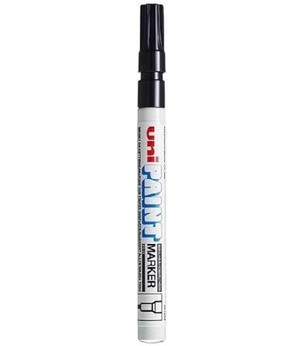 Uni-Ball 182213 - Marqueur peinture Paint PX-30 à pointe biseautée, argenté