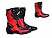 Produktbild maxfive Motorrad Stiefel Sting 007 Racing Touring Sports On Road Heavy Duty Profil und Stiefel Motorrad lang Knöchelschutz Schuhe Racing Sport | rot
