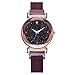 Produktbild Yallylunn Fashion Starry Sky Mosaic Diamond Quartz Mesh Belt Magnetic Buckle Ladies Watch LäSsige Mode PersöNlichkeit Kann Mit Einem Rock Getragen Werden