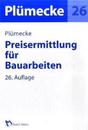 Preisvergleich Produktbild Plümecke - Preisermittlung für Bauarbeiten
