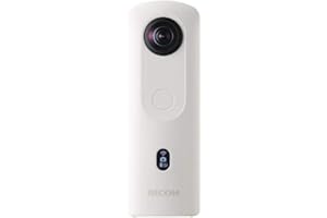 RICOH THETA SC2 BLANC Camera 360° Video 4K avec stabilisation Haute résolution d'image transfert de données haute vitesse Capture d'image de nuit sans bruit Fin et léger pour iPhone, Android