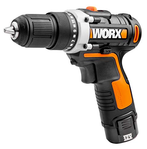 WORX WX128.3 Taladro Atornillador 12V 2Ah 2bat, 12 W, 12 V