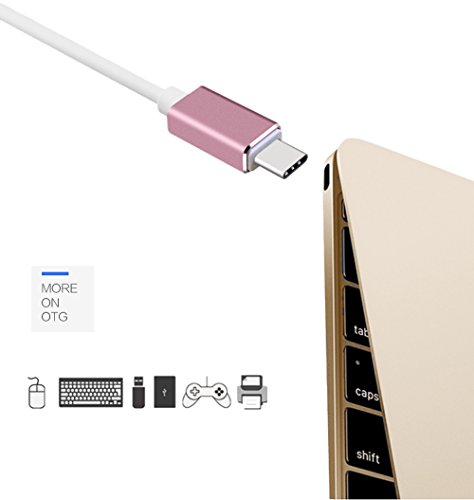 10.6cm USB Type-C Adapter, USB-C 3.1 auf USB-A 3.0 Kable Male to Female für USB Type-C Geräte, einschließlich MacBook, Chromebook Pixel, Nexus 5X, Nexus 6P, Nokia N1 Tablet und mehr (silber) - 6
