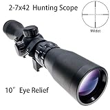 10" Eye relief fits Mosin Nagant 1891/30 M39 with duplex reticle with Weaver/Picatinny 1913 ring mounts.