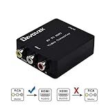 1080P AV zu HDMI Adapter,Ovzavzk 3RCA Composite CVBS AV zu HDMI Video Audio Konverter Adapter Untersttzung von 1080p fr TV/PC / PS3 / Blu-Ray DVD - 