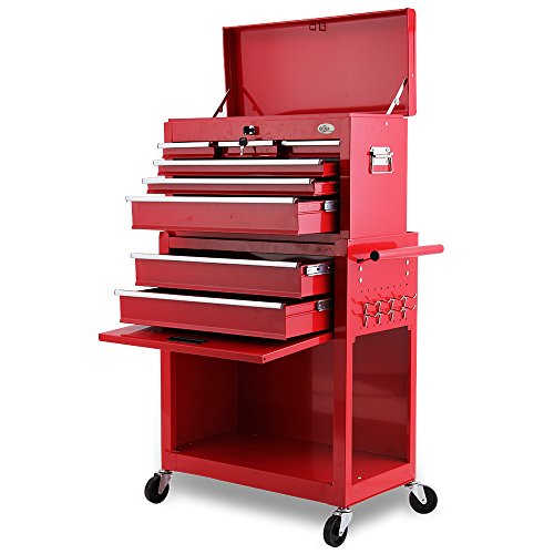 Werkstattwagen Rollwagen Werkzeugwagen rollbar 8 Schubfächer - 5