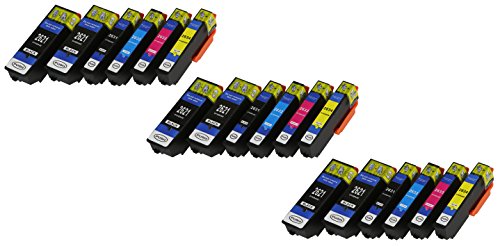 18 XL Druckerpatronen mit CHIP und Füllstandanzeige für Epson Expression Premium XP-510, XP-520, XP-600, XP-605, XP-610, XP-615, XP-620, XP-625, XP-700, XP-710, XP-720, XP-800, XP-810, XP-820