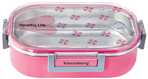 980 ml Lunchbox Suppe Lebensmittel Essen Edelstahl Isolierte Haltebox Pink Rosa