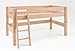 Produktbild Kinderbett MOBY halbhohes Bett mit Leiter, Buche massiv, von Dolphin
