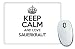 Produktbild Schwarz Keep Calm und Love Sauerkraut Mauspad TXT 2944