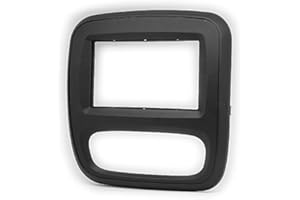 CARAV 11-642 Façade d'autoradio double DIN - Kit de montage pour installation intégrée dans le tableau de bord - Pour les modèles Opel Vivaro 2014+ et Renault Trafic 2014+