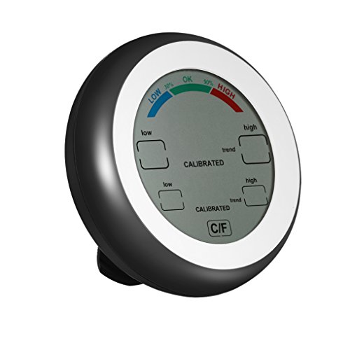 Preisvergleich Produktbild Digitalthermometer Hygrometer °C / °F Temperaturfeuchtemessgerät Max. Minwert Trendanzeige Regard