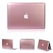 Produktbild tinxi® Macbook Air 11,6 Case, Zweiteilige Matte PC Harte Schutzhülle für Apple Macbook Air 11,6 / 11 Zoll Hülle Cover Schale Schutz Hülle Tasche Etui Case Shell Hard Plastik transparent mattiert, Rosagold
