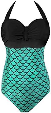 Lora Dew(TM) Women's One Piece Swimsuit Mermaid Bikini Plus Size Padded Monokini