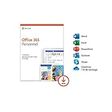 Microsoft Office 365 Personnel | 1 utilisateur | 1 an | PC ou Mac | téléchargement (envoi par email)