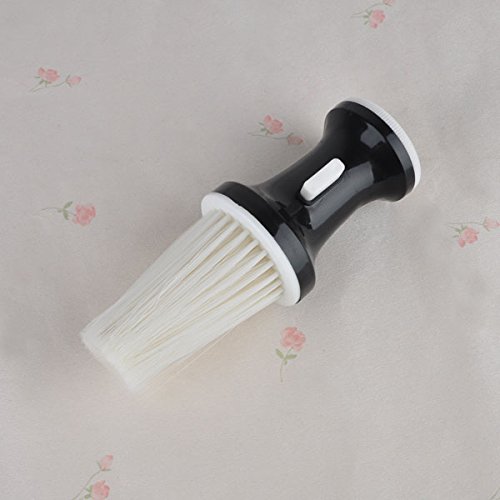 Black Barber Neck Duster Cleaning Brush Salon Hairdressing Hair Cutting Tool (14.5cm)