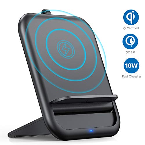 andobil Wireless Charger, QI-Certified Foldable 10W/7.5W Fast Charging Stand/Pad Compatible Samsung Galaxy S10/S10+/S9/Note 9, iPhone11/11 Pro/11 Pro Max/XS MAX/XS/XR/X/8 Plus, All Qi-Enable Devices