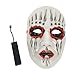 Produktbild Prevently LED Halloween Masken Leuchtende Maske Mode führte Party Halloween Neon Leuchtenden Draht glühenden Geist Schädel Licht Horror-Film Killer Maske - Perfekt
