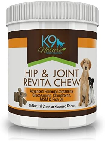 Glucosamine and Chondroitin MSM for Dogs with Omega 3 Fish Oil – Dog Joint Supplements Arthritis Tablets for Pain Relief Anti Inflammatory &amp; Extend Joint Care in Pets 60 EPA DHA Soft Chews