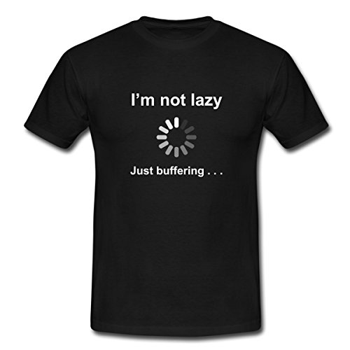 SpreadshirtI'm Not Lazy Just Buffering Funny Men's T-Shirt