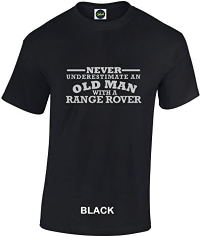 Never Underestimate An Old Man With A Range Rover Mens Crew Neck Short Sleeve Custom Personalized T-Shirts