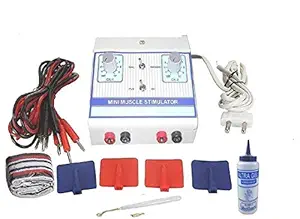 PHYSIOTREX Physiotherapy equipments Electrotherapy Machines Mini Muscle Stimulator (MINI MS) 2 Channel with 1 year Warranty